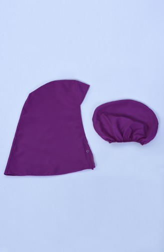 Damen Hijab Badeanzug 28073 Lilafarbig 28073