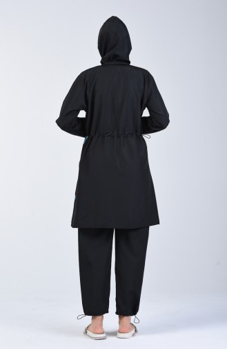 Black Swimsuit Hijab 28075