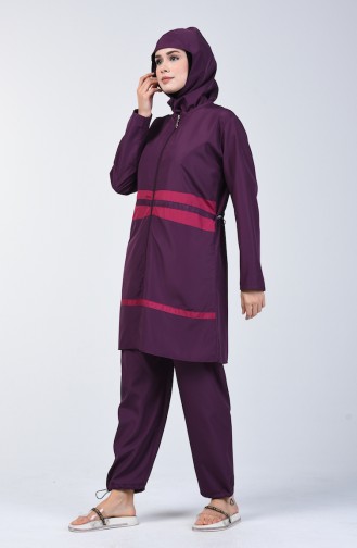 Women s Islamic Swimsuit 28076 Purple 28076