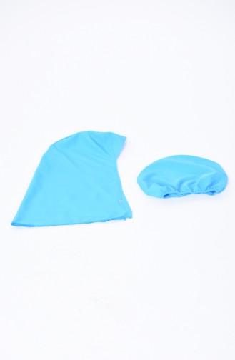 Damen Hijab Badebekleidung 28078 Blau 28078