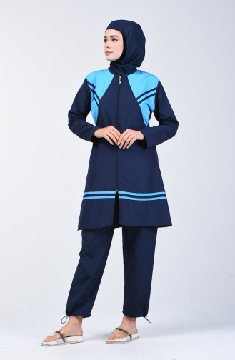 Women s Islamic Swimsuit 28120 Blue Navy Blue 28120