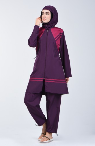Women s Islamic Swimsuit 28124 Purple 28124