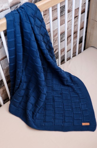 Can Baby Blanket Navy Blue 00001-02