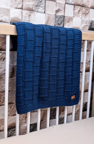 Can Baby Blanket Navy Blue 00001-02