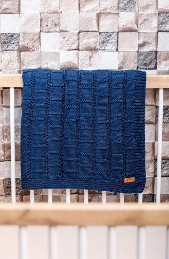 Can Baby Blanket Navy Blue 00001-02