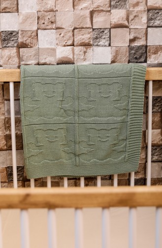 Doruk Couverture Bébé 90x90 Doruk00001-02 Vert 00001-02