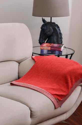 Eros TV Blanket Red Beige 00002