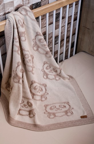 Kaan Baby Blanket 90x90 Kaan00001-01 Brown Beige 00001-01