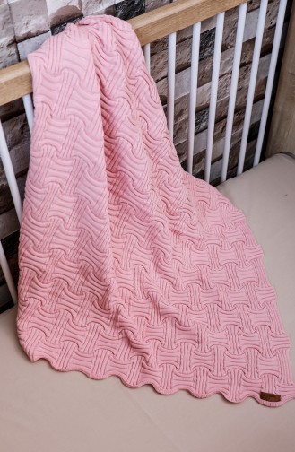 Kuzey Baby Blanket 90x90 Kuzey00001-01 Pink 00001-01