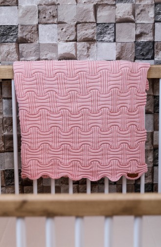 Kuzey Baby Blanket 90x90 Kuzey00001-01 Pink 00001-01