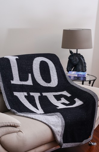 Love Tv Blanket 100x170 Love00002-04 Black White 00002-04