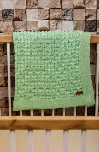 Masal Couverture Bébé 90x90 Masal00001-02 Vert 00001-02