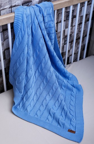 Poyraz Baby Blanket 90x90 Poyraz00001-4 Blue 00001-4
