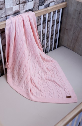 Poyraz Baby Blanket 90x90 Poyraz00001-5 Pink 00001-5