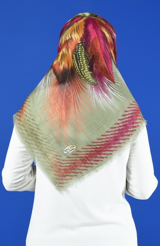 Patterned Flamed Scarf 901598-04 Light Green 901598-04