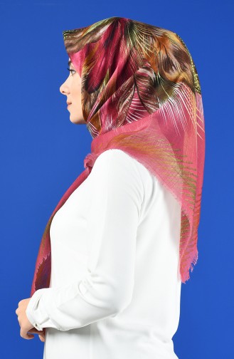 Patterned Flamed Scarf 901598-09 Pink 901598-09