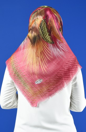 Patterned Flamed Scarf 901598-09 Pink 901598-09