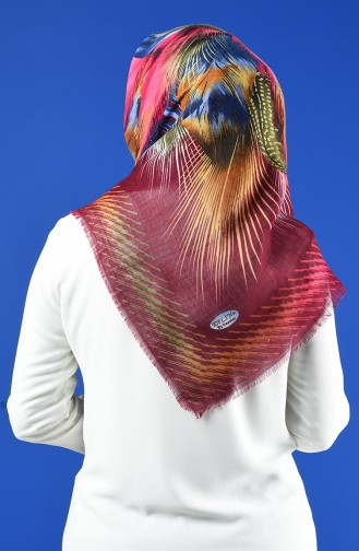 Patterned Flamed Scarf 901598-15 Cherry 901598-15