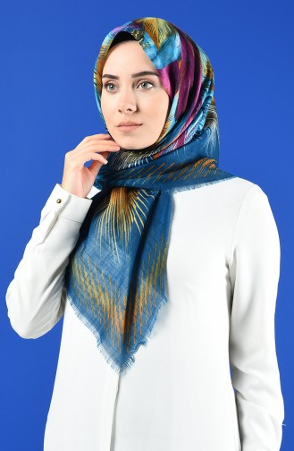Patterned Flamed Scarf 901598-17 Oil 901598-17