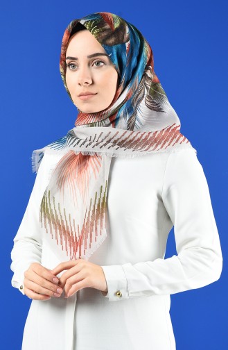 Patterned Flamed Scarf 901598-19 Stone 901598-19