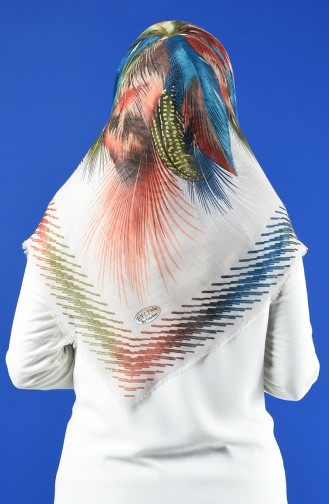 Patterned Flamed Scarf 901598-19 Stone 901598-19