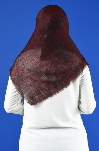 Patterned Flamed Scarf 901600-13 Claret Red 901600-13