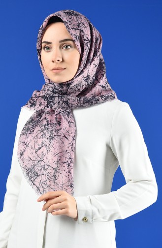 Patterned Flamed Scarf 901600-14 Powder 901600-14