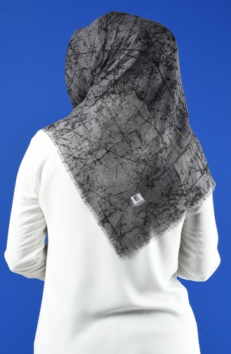 Patterned Flamed Scarf 901600-16 Gray 901600-16