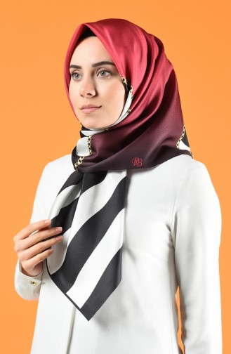 Desenli Dijital Tafta Eşarp 95340-01 Pembe