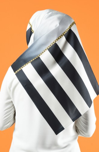 Patterned Digital Taffeta Scarf 95340-05 Cream 95340-05