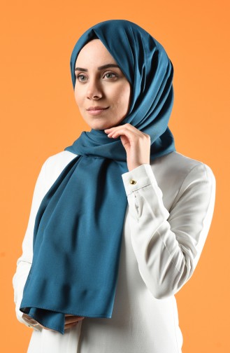 Plain Cotton Shawl 1278-07 Oil Blue 1278-07