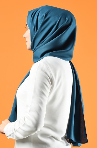 Plain Cotton Shawl 1278-07 Oil Blue 1278-07