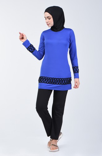 Maillot de Bain Hijab 1856-01 Bleu Roi 1856-01