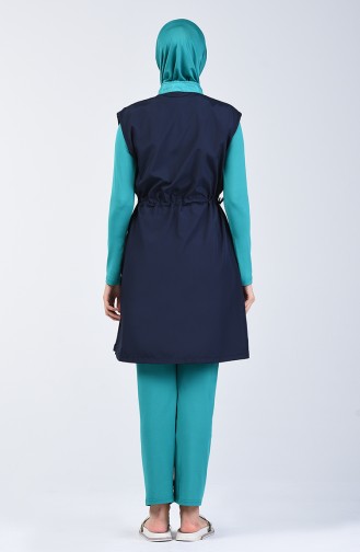 Navy Blue Swimsuit Hijab 1882-03