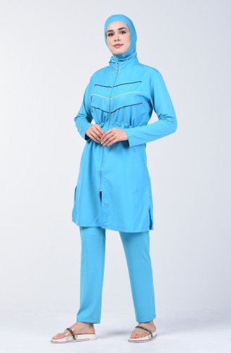 Maillot de Bain Hijab 1974-01 Turquoise 1974-01