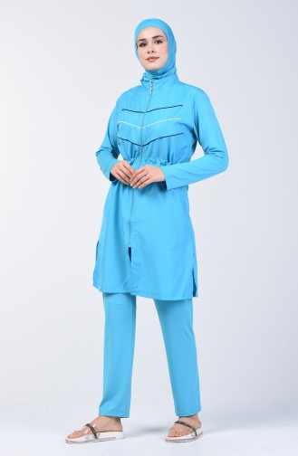 Turquoise Modest Swimwear 1974-01