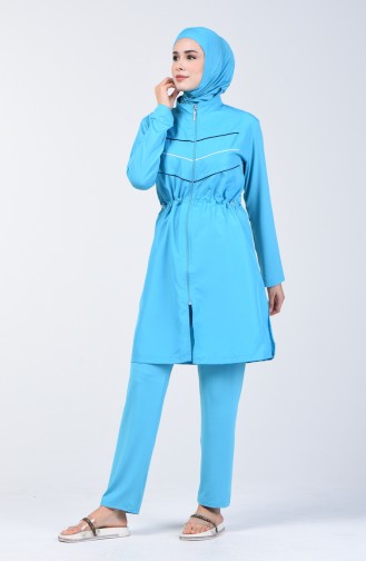 Turquoise Modest Swimwear 1974-01