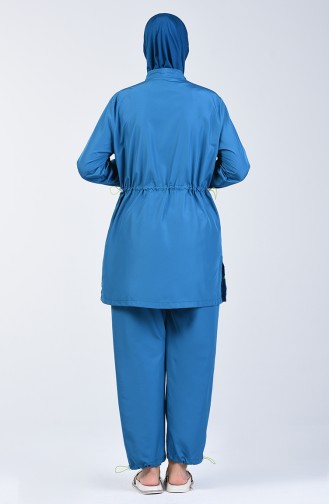 Oil Blue Swimsuit Hijab 1874-03