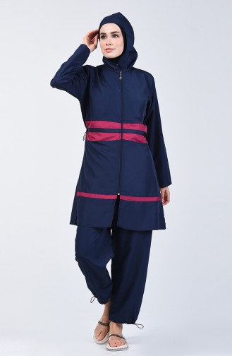 Navy Blue Swimsuit Hijab 28081