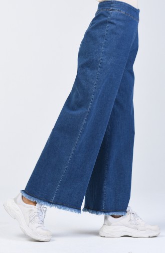 Pantalon Jean Large  7283-02 Bleu Marine 7283-02