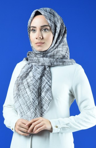 Patterned Scarf Gray 901601-02