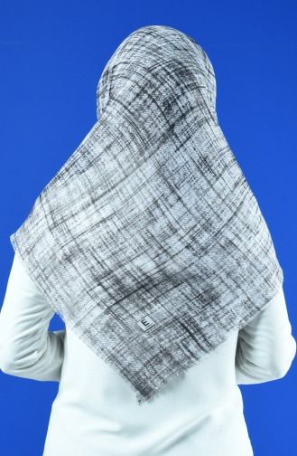 Patterned Scarf Gray 901601-02