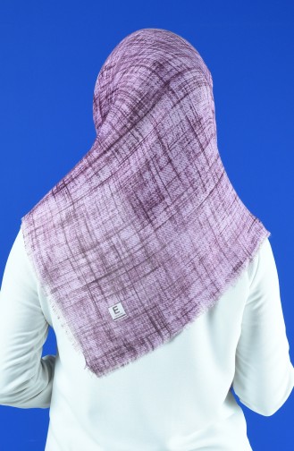 Patterned Scarf Dark Lilac 901601-03