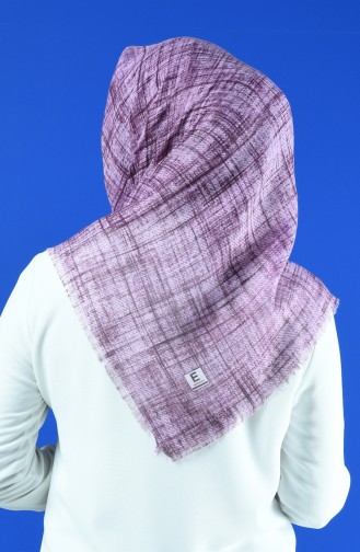 Patterned Scarf Dark Lilac 901601-03