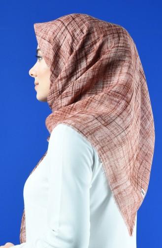 Patterned Scarf Light Brown 901601-08