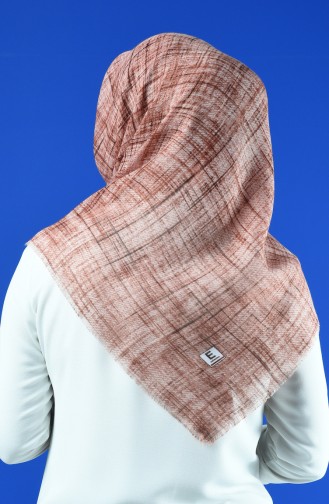 Patterned Scarf Light Brown 901601-08