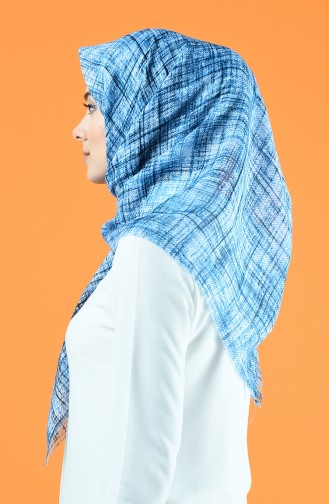 Patterned Scarf Blue 901601-11