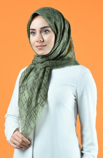 Patterned Scarf Light Khaki Green 901601-13