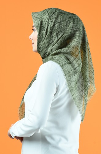 Patterned Scarf Light Khaki Green 901601-13