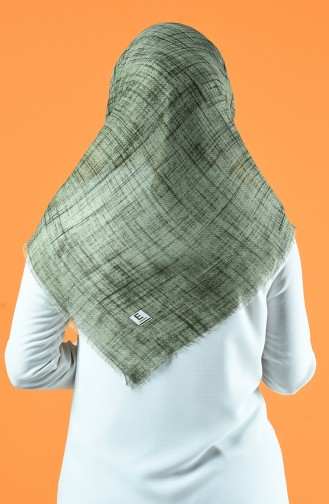 Patterned Scarf Light Khaki Green 901601-13